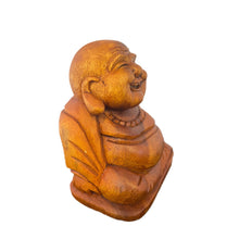 Load image into Gallery viewer, Hand Carved Leaning Happy Buddha
