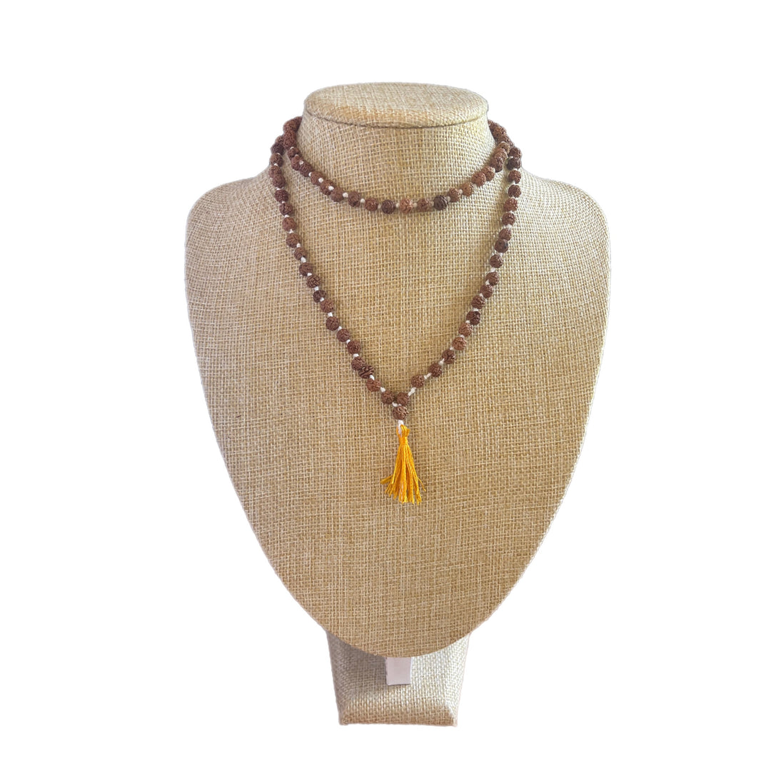 Mala Rudshakra with Yellow Tassel