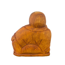 Load image into Gallery viewer, Hand Carved Leaning Happy Buddha
