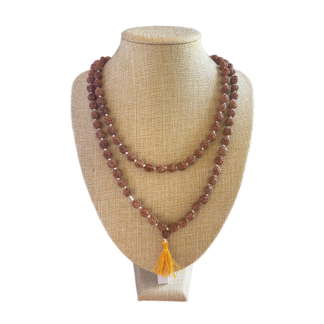 Mala Rudshakra with Yellow Tassel