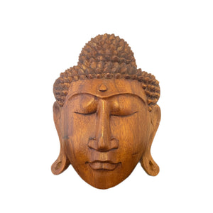 Hand Carved Tibetan Buddha Mask