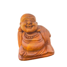 Load image into Gallery viewer, Hand Carved Leaning Happy Buddha
