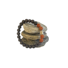 Load image into Gallery viewer, Mala Rudraksha &amp; Lava
