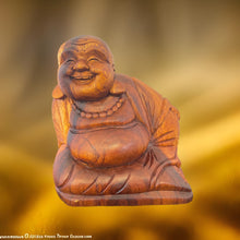 Load image into Gallery viewer, Hand Carved Leaning Happy Buddha
