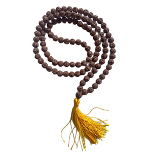 Mala Rudshakra with Yellow Tassel