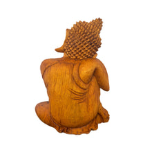 Load image into Gallery viewer, Hand Carved Relaxed Buddha with Hand on Knee
