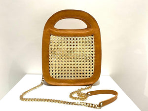 Rattan Bag with Chain