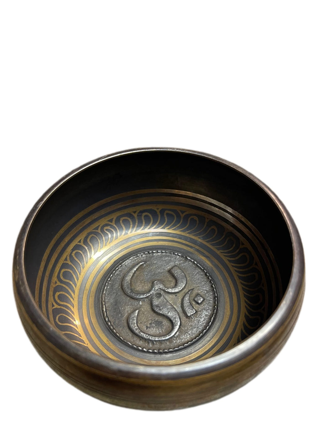 Gulpa Etched Singing Bowl with Raised Imprint