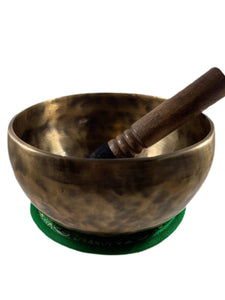 Hand Beaten Dark Antique Singing Bowl