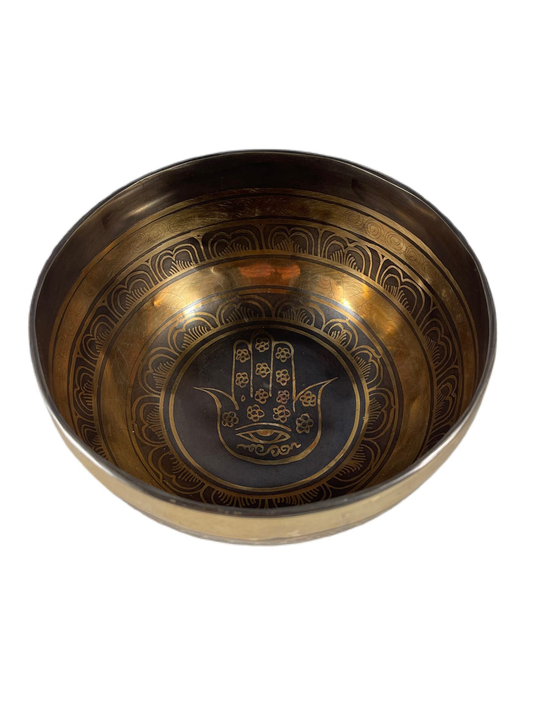 The Hamsa or Hand of God Hand Etched and Carved Bowl