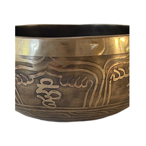 Light Etched Singing Bowl