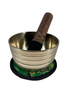 Thadobati Singing Bowl with Lines