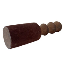 Load image into Gallery viewer, Singing Bowl Leather Stick with Turned Handle
