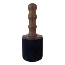 Load image into Gallery viewer, Singing Bowl Leather Stick with Turned Handle
